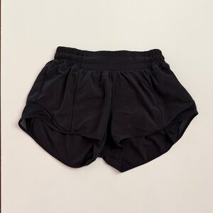 Lululemon Black Women's Athletic Shorts Hotty Hot low rise size 4